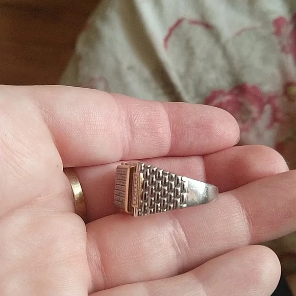 Jwbr 925 sterling silver diamond ring unisex